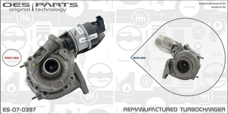 OES PARTS kompresorius, įkrovimo sistema ES-07-0397